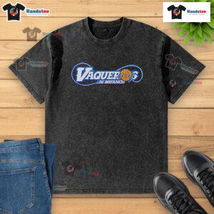 Official Vaqueros De Bayamn BSN 2025 washed t-shirt featuring vibrant team colors and logo for fans and supporters.