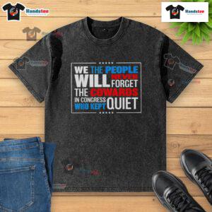 Official We The People t-shirt featuring a bold message about Congress and accountability, promoting civic engagement.
