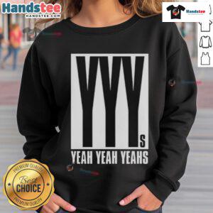 Alt Text: Official Yeah Yeah Yeahs 2025 Hidden In Pieces Tour sweatshirt featuring bold graphics and a stylish design.