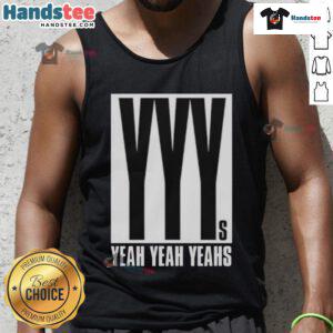 Official Yeah Yeah Yeahs 2025 Hidden In Pieces Tour tank top featuring bold graphics and vibrant colors for fans.