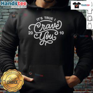 Alt Text: Original Adventure Club 'It's True Crave You' 2010 hoodie featuring bold graphics and a stylish design.