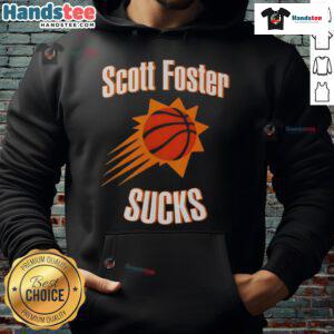 Scott Foster Sucks Throw Basketball Hoodie featuring a bold graphic design in vibrant colors, perfect for sports fans.