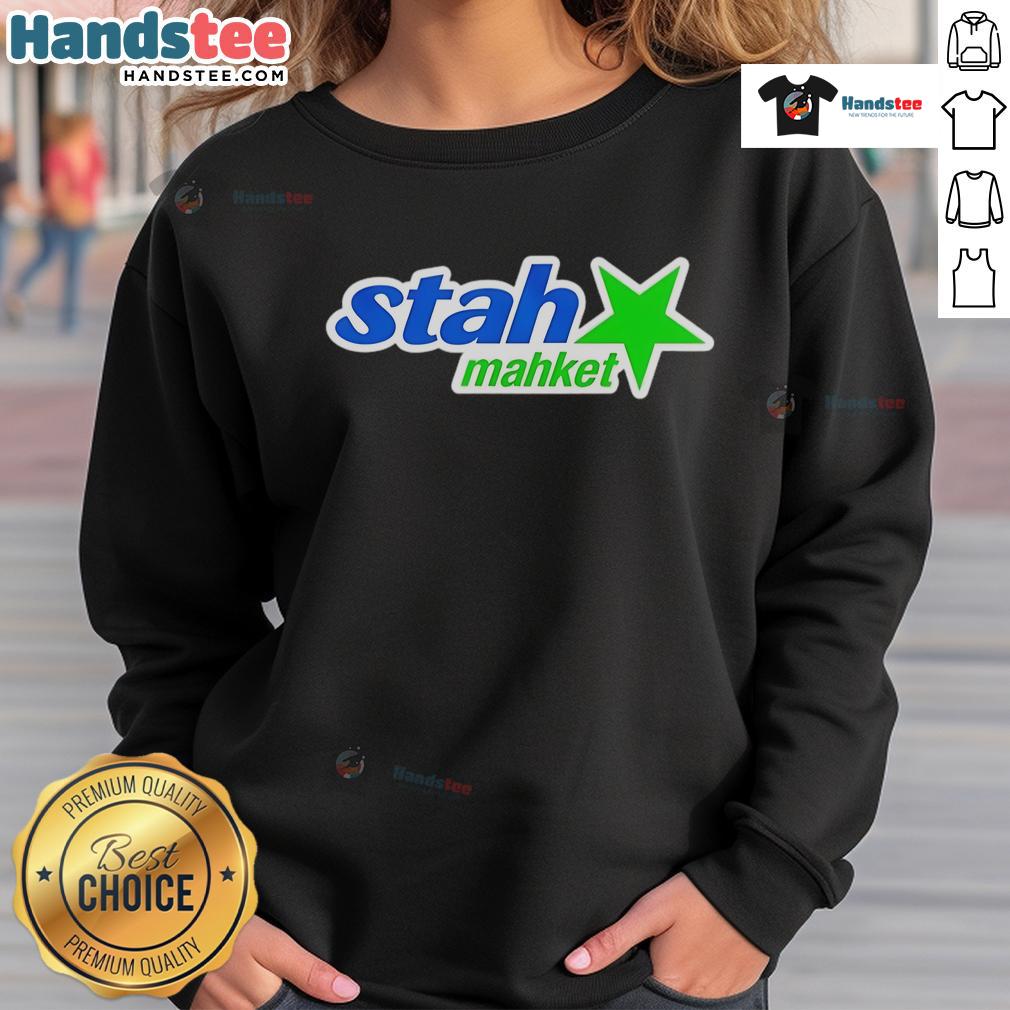 Original Stah Mahket Star Sweatshirt featuring a stylish design, perfect for casual wear and a trendy wardrobe addition.