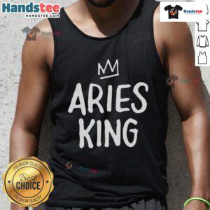 Premium Aries King Tank Top featuring bold graphic design and comfortable fit, perfect for stylish summer wear.