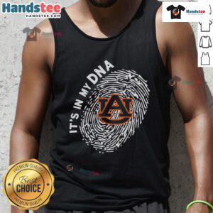 Top Auburn Tigers in My DNA tank top featuring vibrant team colors and logo for passionate fans.