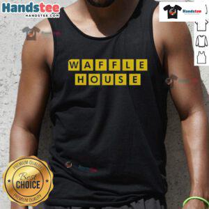 Trendy Top Waffle House 2025 new tank top design featuring vibrant colors and a stylish logo for casual wear.