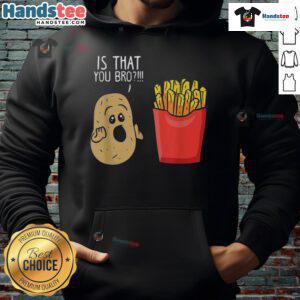 Alt Text: Funny Potato hoodie featuring a quirky design with French fries, perfect for food lovers and humor enthusiasts.