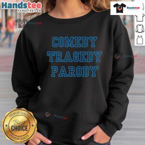 Good Dominic Fike Comedy Tragedy Parody Sweatshirt featuring vibrant design and stylish fit for fans of the artist.