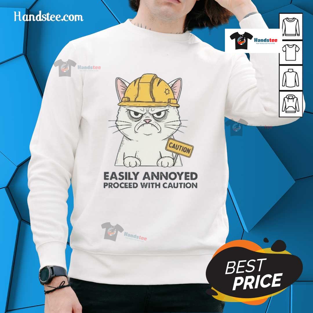 Good Easily Annoyed Process With Caution Sweatshirt in casual style, perfect for expressing personality and comfort.