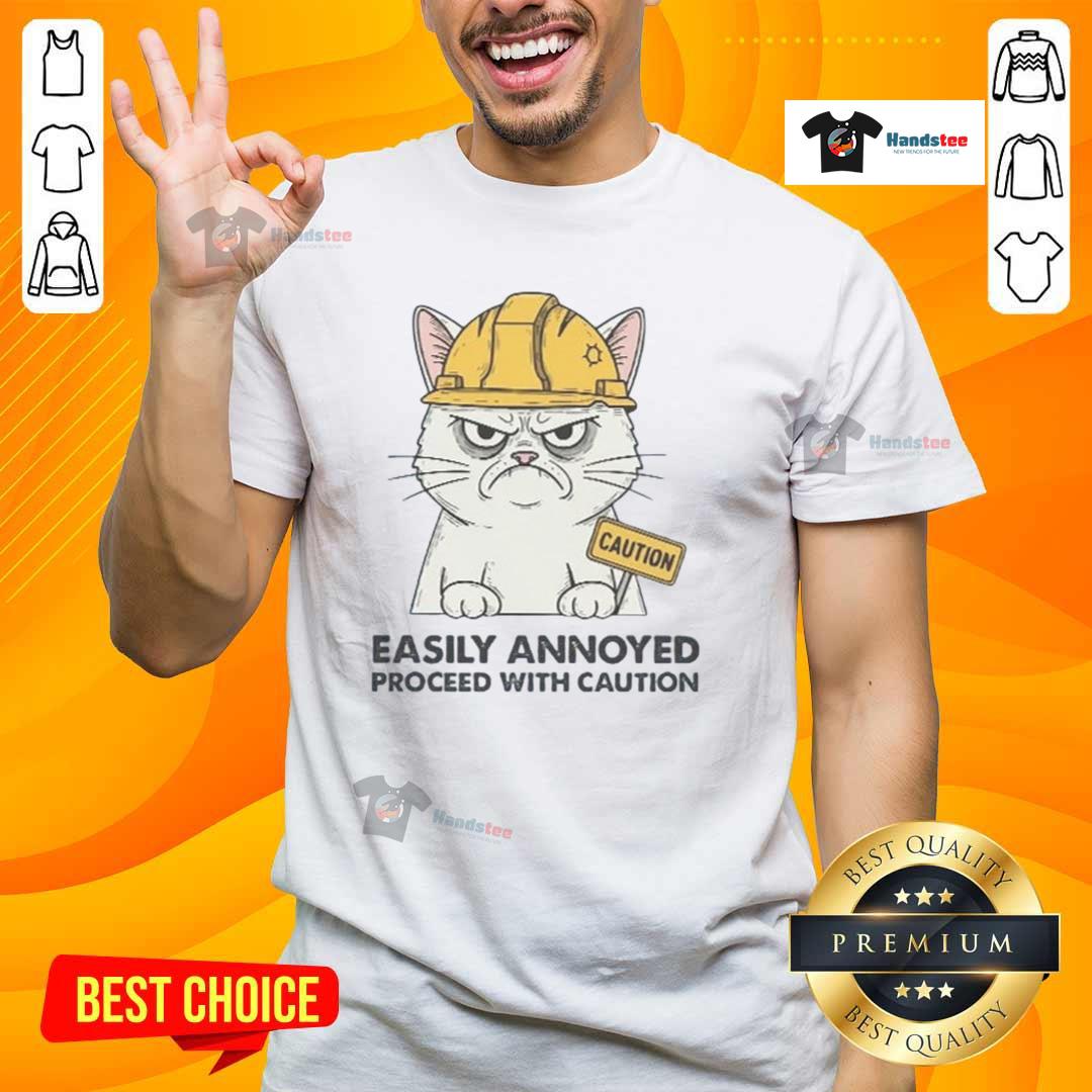 Good Easily Annoyed Process With Caution T-Shirt featuring a humorous design for those with a quirky sense of humor.