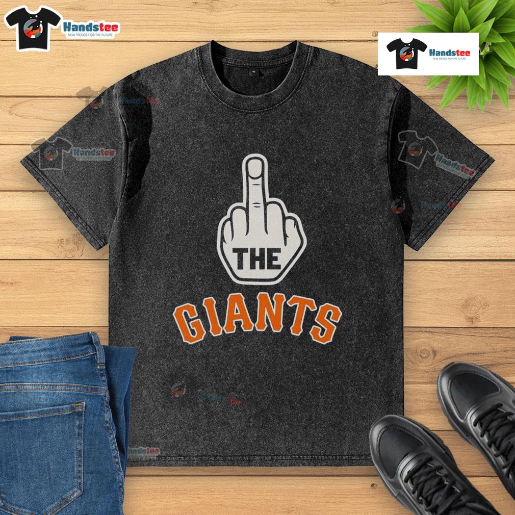 Good Los Angeles Dodgers Fck The Giants Washed T-Shirt displayed on a hanger, perfect for Dodgers fans.