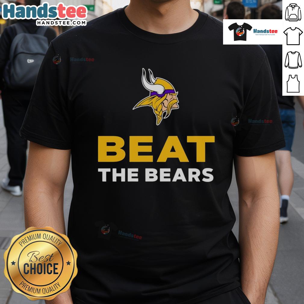 Good Minnesota Vikings Beat The Bears T-Shirt featuring bold team colors and graphics for passionate fans.