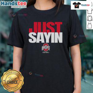 Good Ohio State Buckeyes football ladies tee featuring Julian Sayin design, perfect for fans and game day apparel.