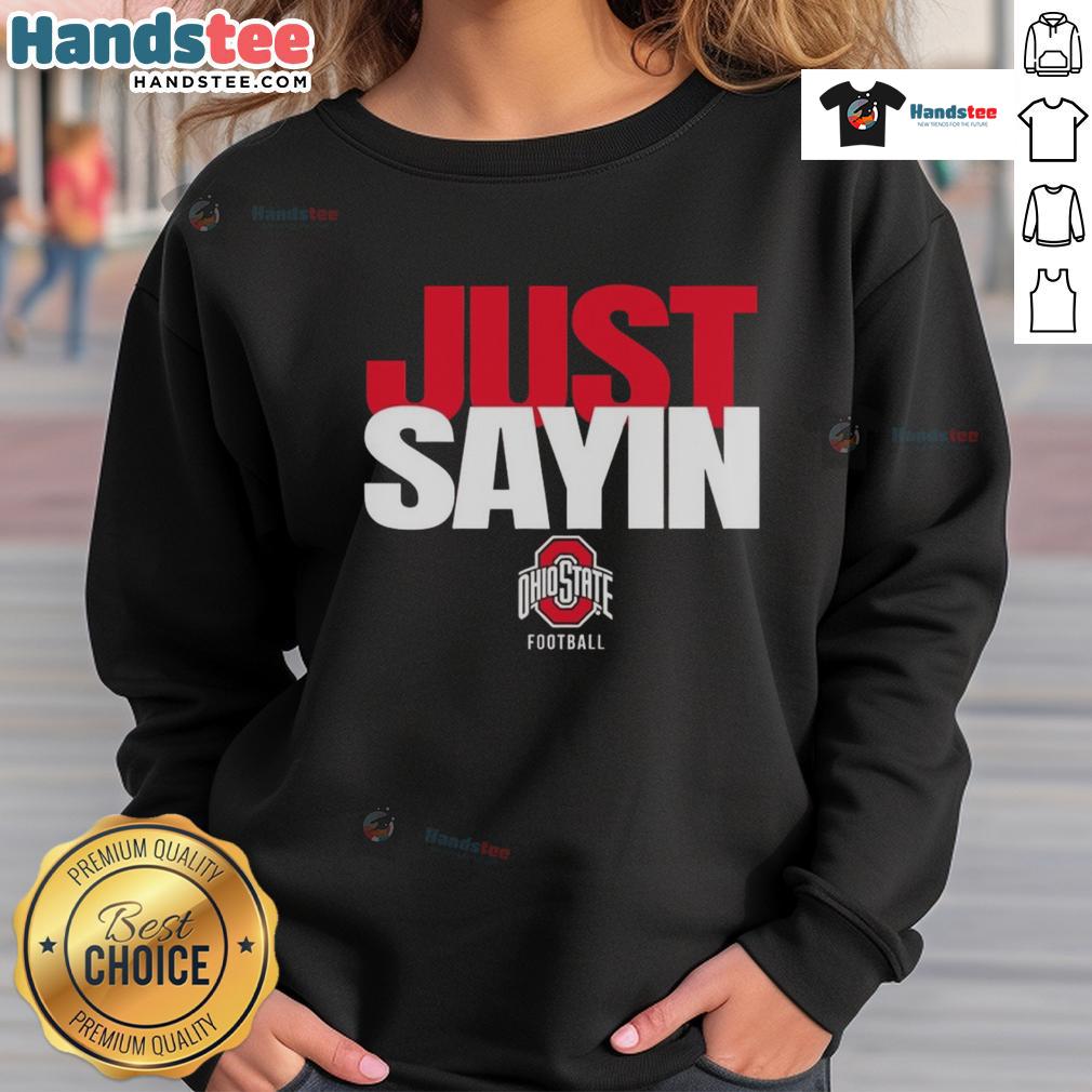 Ohio State Buckeyes football sweatshirt featuring Julian Sayin design, perfect for fans and game day wear.