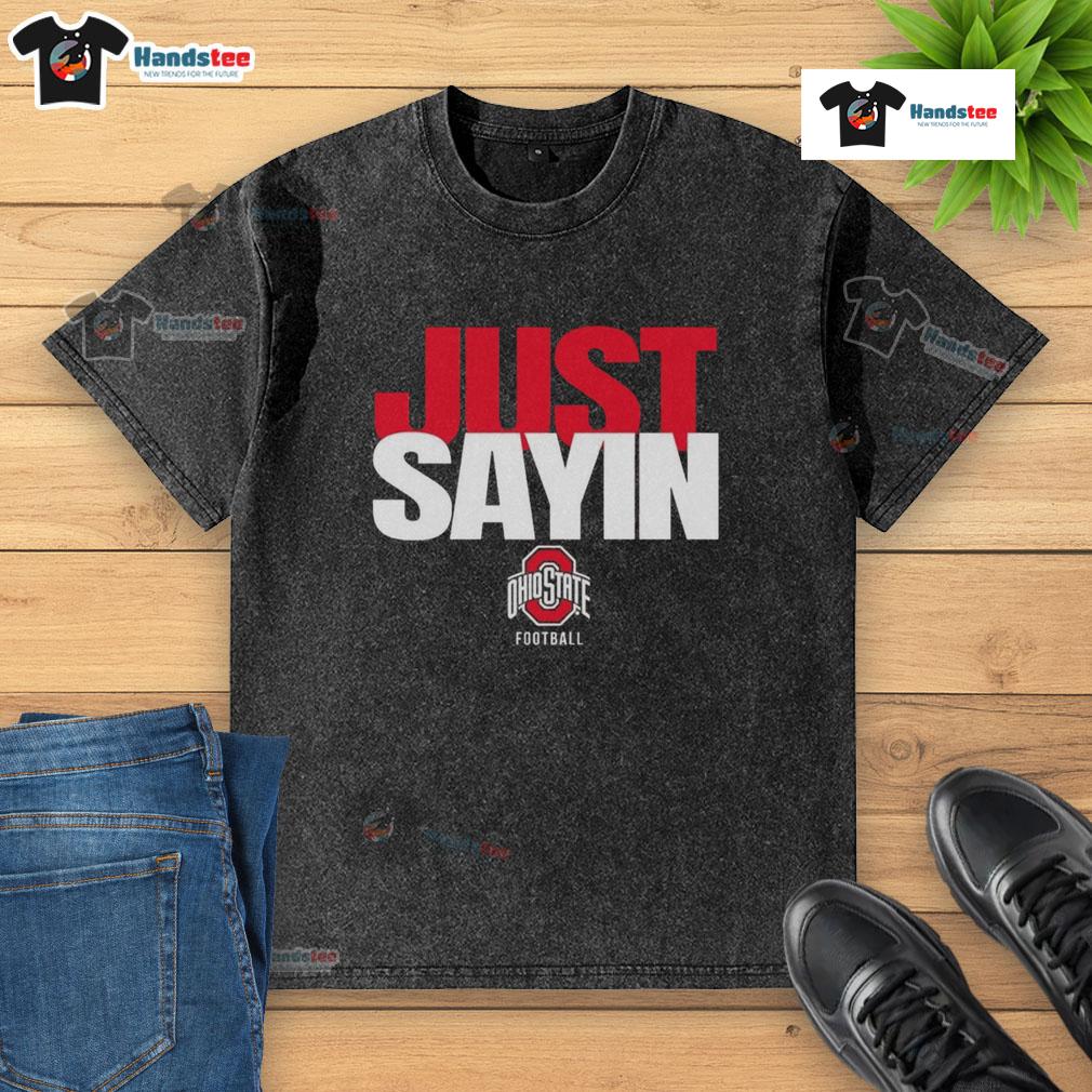 Alt Text: Ohio State Buckeyes football washed t-shirt featuring Julian Sayin design, perfect for fans and casual wear.