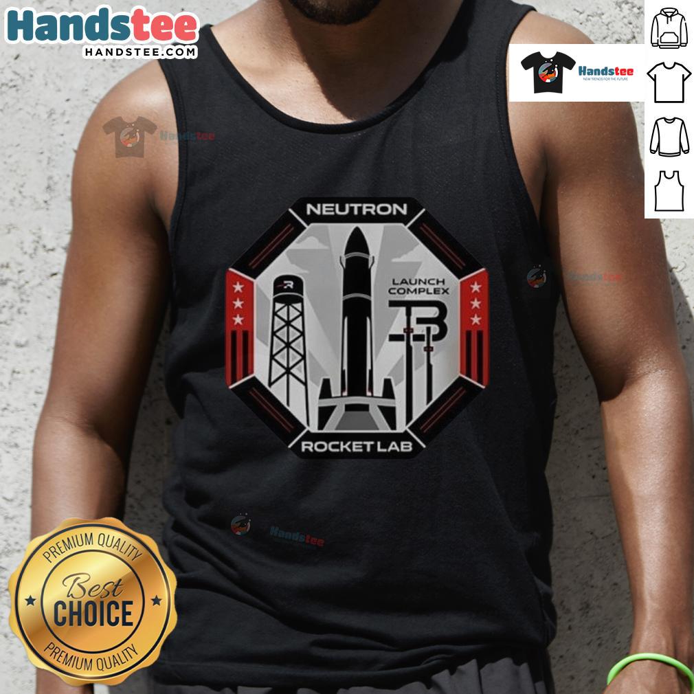 Good Rocket Lab Neutron launch complex 3 tank top showcasing innovative space technology and design.