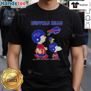 Good Snoopy And Friends X Buffalo Bills NFL football lover T-shirt featuring vibrant graphics and team spirit design.