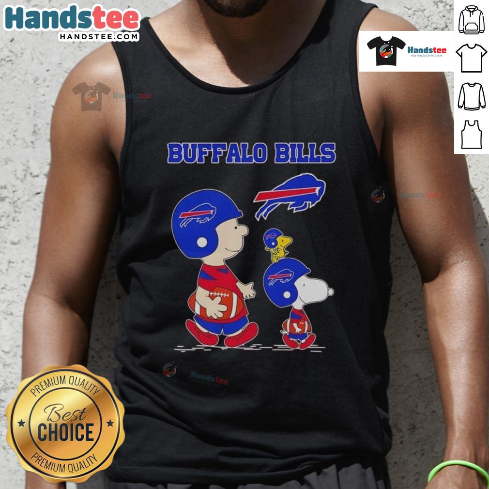 Good Snoopy and Friends X Buffalo Bills NFL football lover tank top featuring fun graphic design for sports fans.