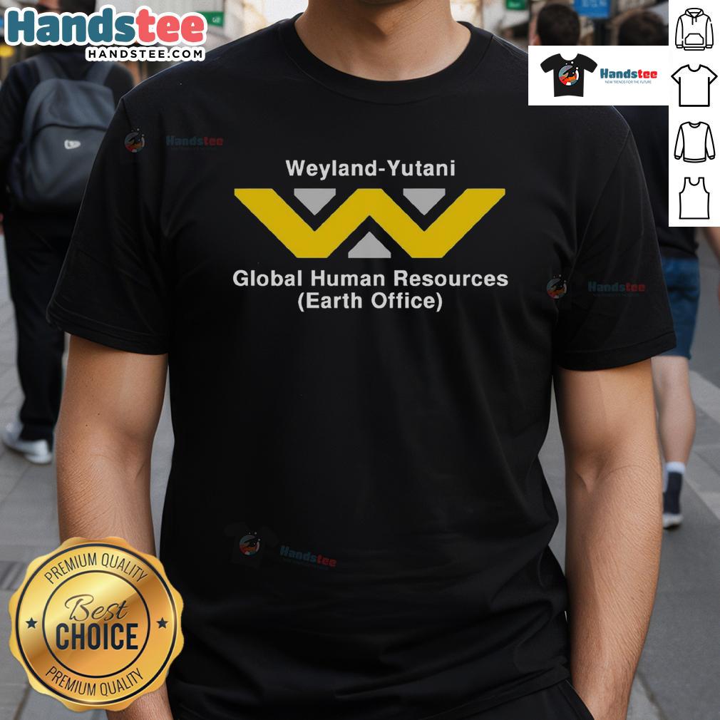 Good Weyland-Yutani Global Human Resources T-Shirt featuring a stylish design for fans of the iconic sci-fi franchise.