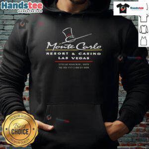 Happy Monte Carlo Las Vegas vintage hoodie showcasing retro design and vibrant colors, perfect for casino enthusiasts.