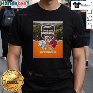 Hot Tennessee Volunteers vs Georgia Bulldogs 2025 College Gameday T-Shirt design featuring team colors and logos.
