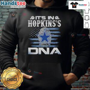 Nice Hopkins Dallas Cowboys 'It's In Our DNA' Flag Hoodie showcasing team spirit and style for fans.