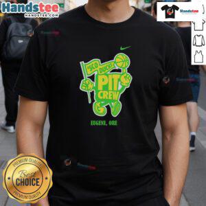 Nice Sco Ducks Pit Crew T-Shirt in Eugene, Oregon, featuring vibrant graphics and a stylish design for fans.