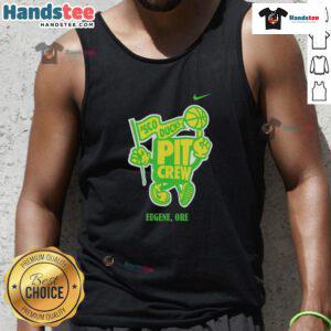 Nice Sco Ducks pit crew in Eugene, Oregon wearing tank tops, showcasing team spirit and camaraderie at the event.