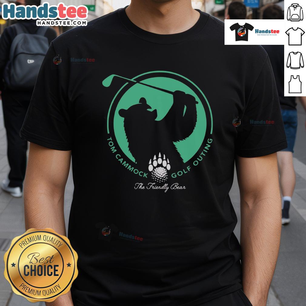Nice The Friendly Bear Tom Cammock Golf Outing T-Shirt featuring a playful bear design perfect for golf enthusiasts.