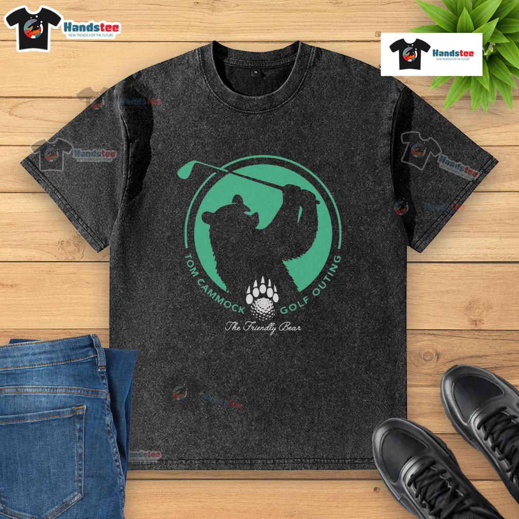 Alt Text: Nice the Friendly Bear Tom Cammock Golf Outing washed t-shirt featuring a playful bear graphic and vibrant colors.