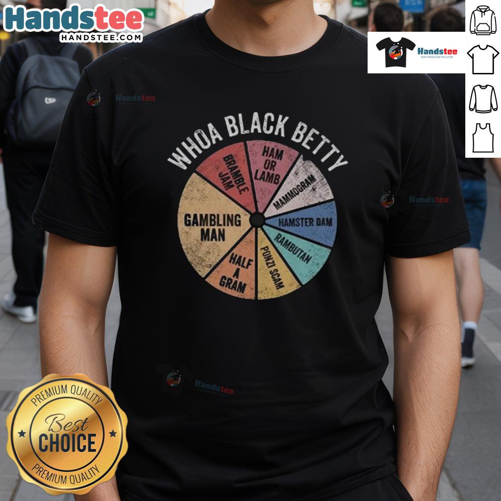 Nice Whoa Black Betty T-Shirt featuring a bold graphic design and comfortable fit, perfect for casual wear.