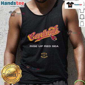 Official Arizona Cardinals Born x Raised Rise Up Red Sea tank top, showcasing team spirit and style for fans.