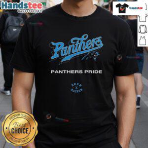 Official Carolina Panthers Born X Raised T-Shirt showcasing Panthers pride with bold team logo and vibrant colors.