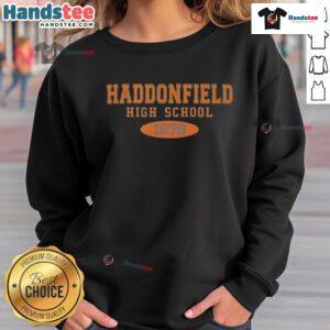 Official Haddonfield High School 1978 sweatshirt featuring vintage design and school colors, perfect for alumni and fans.