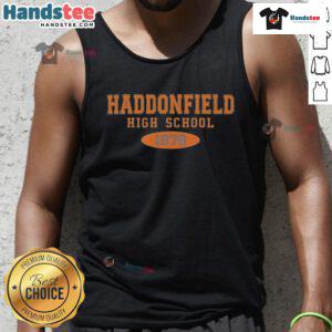 Official Haddonfield High School 1978 tank top featuring classic design and school colors, perfect for vintage apparel lovers.