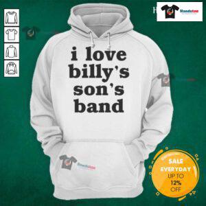 Official I Love Billy's Sons Band Hoodie featuring a stylish design and vibrant colors, perfect for fans of the band.