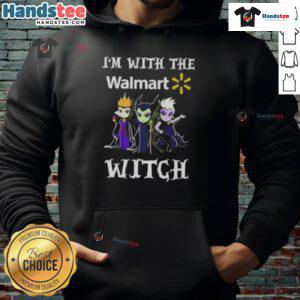 Official 'I'm With The Walmart Witch' Halloween hoodie featuring a spooky design perfect for Halloween festivities.