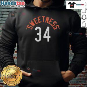 Alt Text: Official Jason Kelce Sweetness 34 Hoodie featuring a stylish design and comfortable fit for fans and supporters.