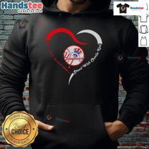Alt Text: Official New York Yankees Stand With Charlie Strong Heart Memorial Hoodie featuring team logo and tribute design.