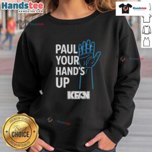 Official Paul Your Hands Up Kfan sweatshirt featuring bold graphics and a comfortable fit, perfect for fans and casual wear.
