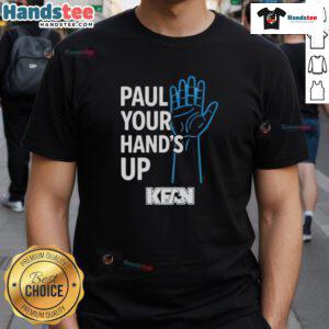 Official Paul Your Hand's Up KFAN T-Shirt featuring a stylish design and logo, perfect for fans and collectors.