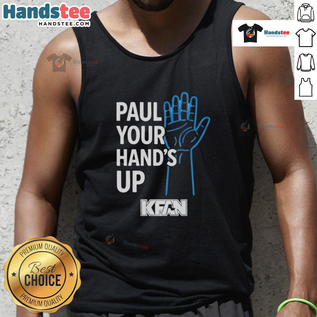 Official Paul Your Hands Up KFan tank top featuring a stylish design perfect for fans and summer wear.