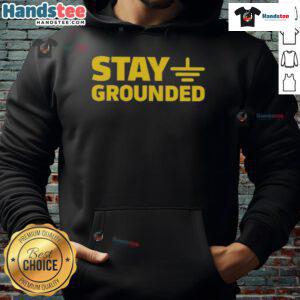 Official Stay Grounded Hoodie in black, showcasing a stylish design perfect for casual wear and outdoor activities.