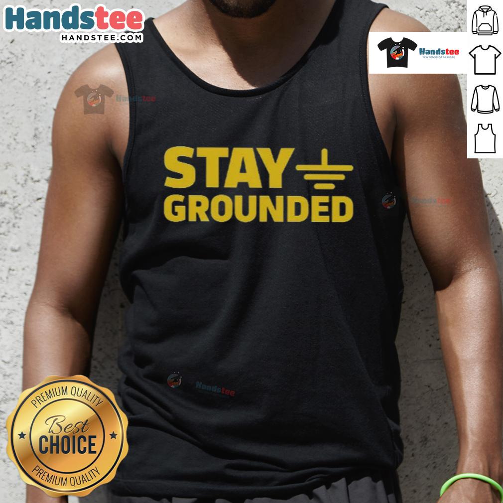 Official Stay Grounded Tank Top featuring a stylish design, perfect for casual wear and fitness activities.