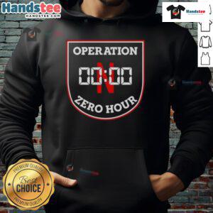 Original Nebraska Huskers Operation Zero Hour Hoodie in red, featuring iconic team logo and stylish design for fans.