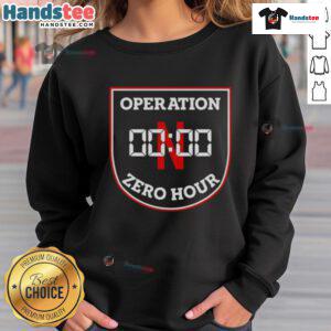 Alt Text: Original Nebraska Huskers Operation Zero Hour sweatshirt featuring bold team graphics and a comfortable fit.