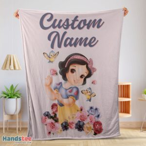 Premium Disney Snow White Princess Blanket Fleece Customized Blanket