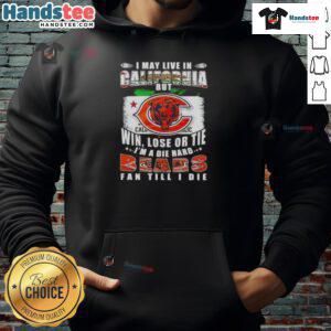 Premium hoodie for die-hard Chicago Bears fans living in California, featuring a bold team spirit design.