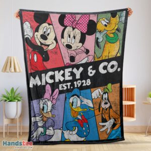 Premium Vintage Mickey & Co Est 1928 Blanket