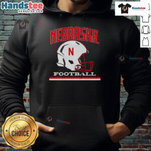 Vintage Nebraska Cornhuskers basketball hoodie featuring a classic helmet design, perfect for fans and collectors.